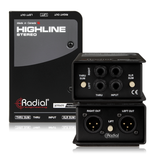 מבודד אות פסיבי סטריאו Radial Highline Stereo