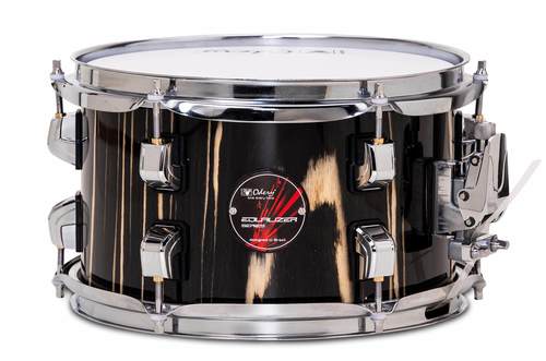 תוף סנר 10 אינץ' / 6 אינץ' מסדרת Equalizer lacquer בצבע Black Trees מבית Odery-(Brazil)