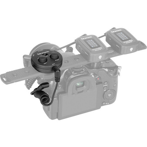 Saramonic SR-AX1 מיקסר אודיו פסיבי דו-ערוצי למצלמות, סמארטפונים, טאבלטים ומחשבים