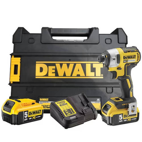 סט מברגת אימפקט נטענת 18V ללא פחמים דגם DCF887P2 דיוולט Dewalt