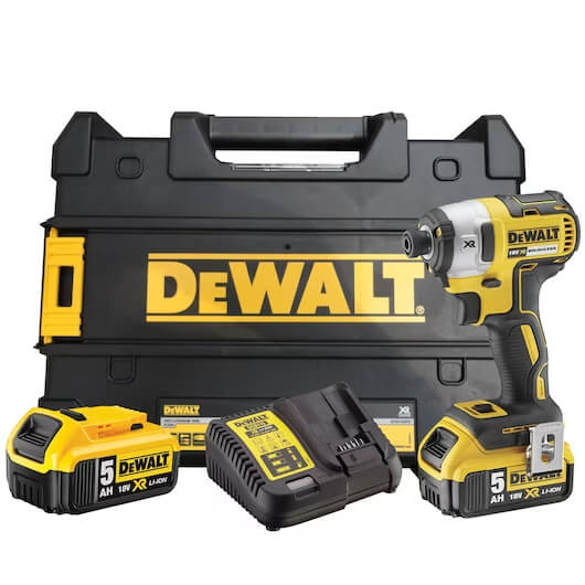 סט מברגת אימפקט נטענת 18V ללא פחמים דגם DCF887P2 דיוולט Dewalt