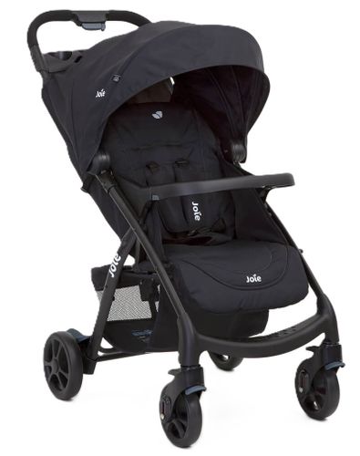 עגלת טיולון מגיל לידה Muze LX עם מגש תינוק, מגש הורה ואפשרות חיבור סלקל - שחור