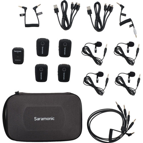 ערכת 4 משדרים ומקלט אלחוטיים Saramonic Blink500 T4