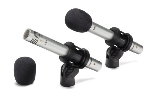זוג מיקרופונים קונדנסר שטח SAMSON C02 C02 CONDENSER PENCIL MIC 2 PK