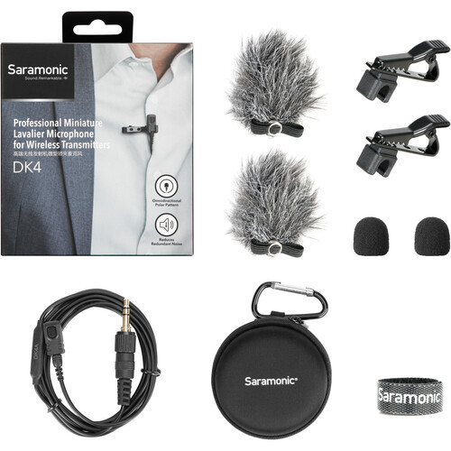 מיקרופון דש Saramonic DK4A Professional Broadcast Omnidirectional