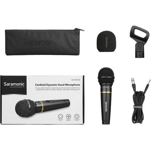 מיקרופון יד Saramonic SR-MV58 Dynamic Cardioid