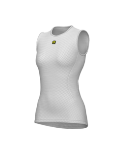 גופיית רשת נשים  VELO ACTIVE LADY BASE LAYER SLEEVE LESS לבן בייס לייר דקיקה ביותר מנדפת מאוד מסנן קרינה