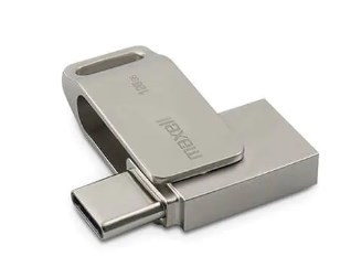 זיכרון נייד MAXELL 128GB יציאת USB A ו-Type-C