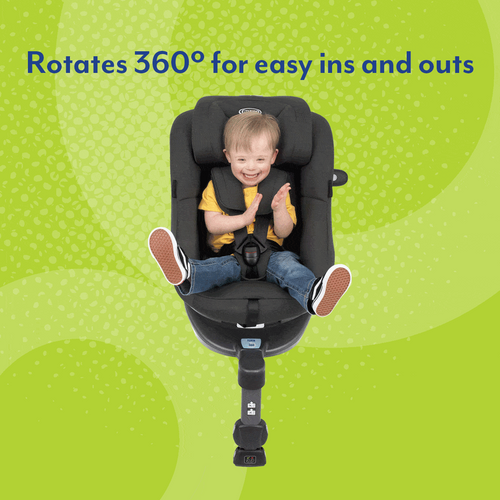 כיסא בטיחות מסתובב Turn2Me R129 מלידה ועד גיל 4 בתקן i-Size - כחול Navy