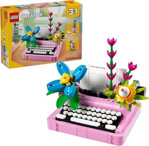 Typewriter with Flowers - 31169