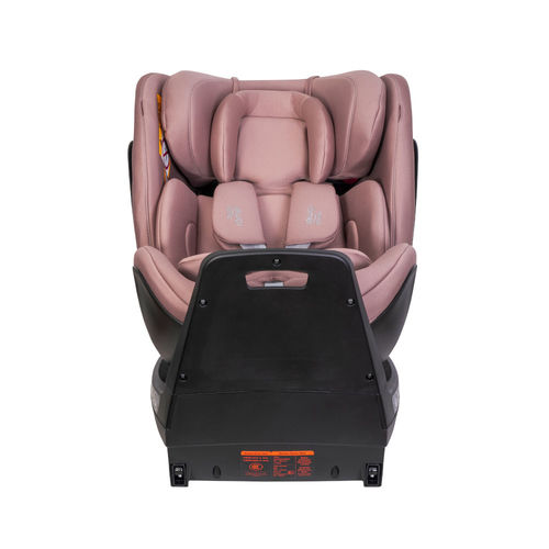 כסא בטיחות מסתובב משולב בוסטר 360° Grow Max מבית BRITAX (ורוד)