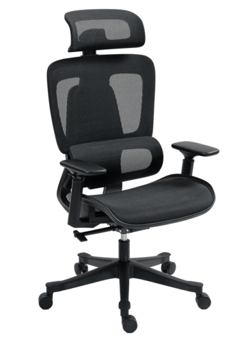 כיסא משרדי ארגונומי Dragon Smart Tech Air Pro 1, צבע שחור, יבואן רשמי ישפאר 