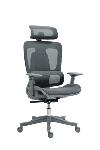 כיסא משרדי ארגונומי Dragon Smart Tech Air Pro 1, צבע אפור, יבואן רשמי ישפאר 