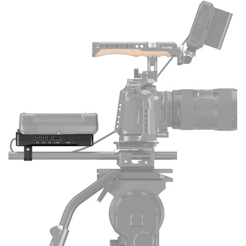 SmallRig 3203B V-Mount Battery Adapter Plate with Dual 15mm Rod Clamp