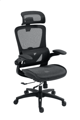 כיסא משרדי ארגונומי Dragon Smart Tech Air 10, צבע שחור, יבואן רשמי ישפאר 