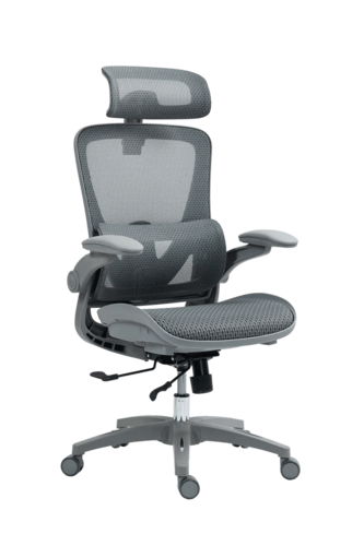 כיסא משרדי ארגונומי Dragon Smart Tech Air 10, צבע אפור, יבואן רשמי ישפאר 
