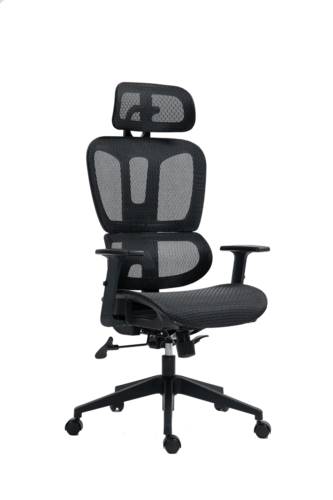 כיסא משרדי ארגונומי Dragon Smart Tech Air, צבע שחור, יבואן רשמי ישפאר 