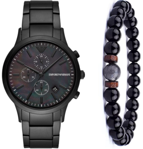 שעון ארמני EMPORIO Armani AR11275 סט צמיד מתנה לגברים