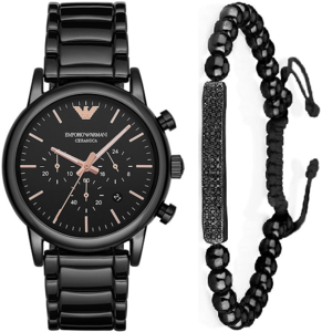 שעון ארמני EMPORIO Armani AR1509 סט צמיד מתנה לגברים