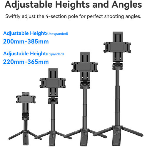 חצובה מתקפלת לסמארטפון ulanzi jj02-b  