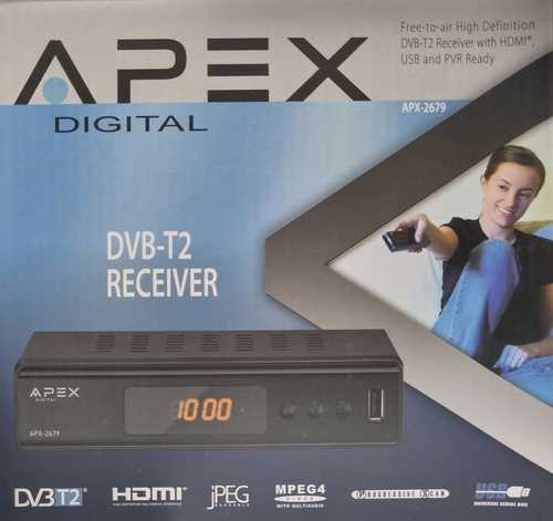 ממיר דיגיטלי DVB-T2 APX-2679 Apex מתאים לשיטת שידור החדשה 