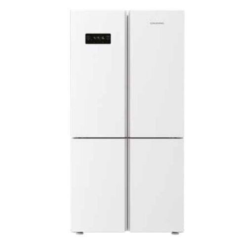 מקרר 4 דלתות 535 ליטר Grundig GQN1622GW זכוכית לבנה גרונדינג
