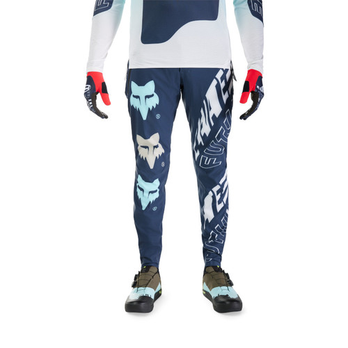מכנס רכיבה ארוך פוקס כחול / לבן - FLEXAIR PANT ELEVATED V25