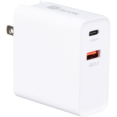 מטען PD מהיר FXLION FX-PD65 USB-C/USB-A 65W