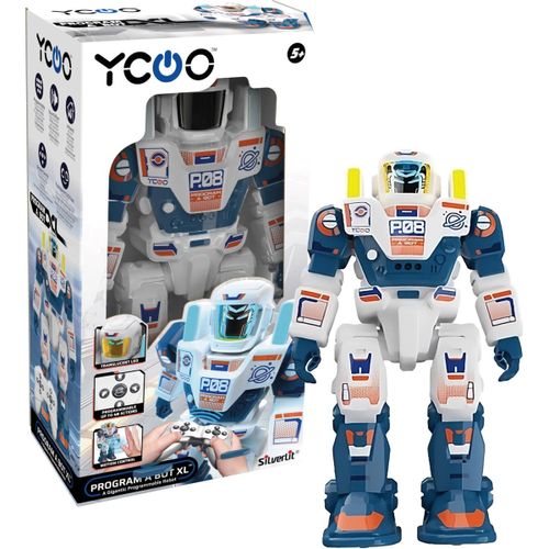 רובוט ענק Program a Bot XL עם אפשרות תכנות של 48 פקודות ושלט רחוק