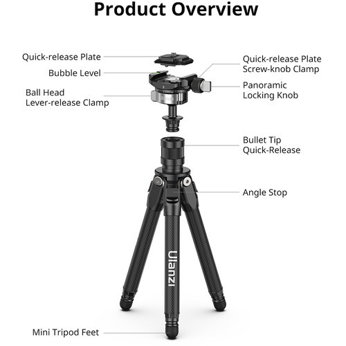 חצובת מצלמה קומפקטית ulanzi tt35 Mini Tripod 
