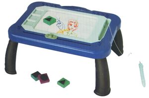 לוח ציור מגנטי מחיק עם אפשרות שימוש על השולחן או עם רגליים מתחברות - פרוזן