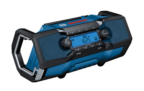 רדיו נטען משולב העובד על סוללות 18V BOSCH