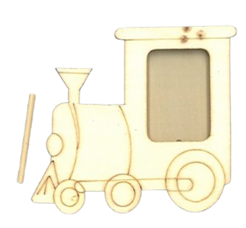 יצירה מסגרת רכבת מעץ עם מקום לתמונה