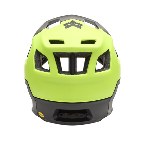 קסדת אופניים פוקס דרופריים שחור / צהוב- FOX DROPFRAME HELMET V25