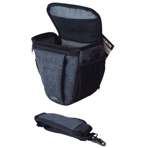 תיק אף צילום Holster בראון Braun Alpe Superzoom Denim