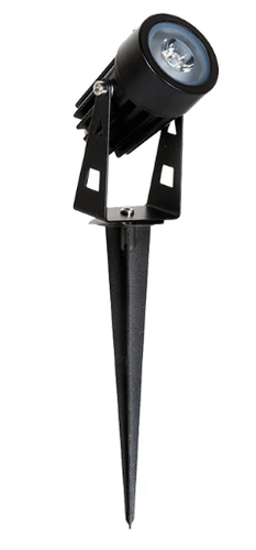 דוקרן גינה לד שחור 12V 3000K 15W IP65