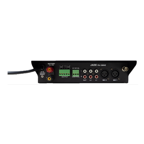 מגבר JADE  קומפקטי 2, 60W 100 V כניסת מיק ו LINE,כולל נגן USB/SD PA-180HZ