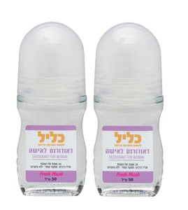 זוג דאודורנט טבעי לאישה ללא אלומיניום Musk 