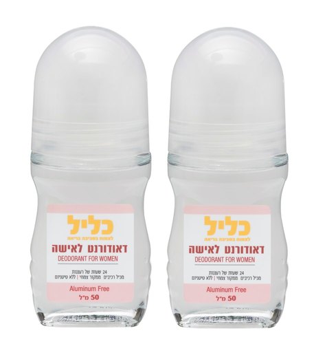 זוג דאודורנט טבעי לאישה ללא אלומיניום