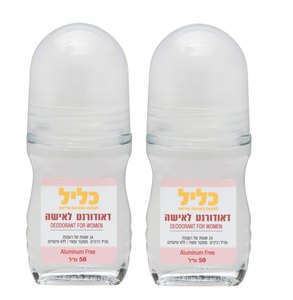 זוג דאודורנט טבעי לאישה ללא אלומיניום