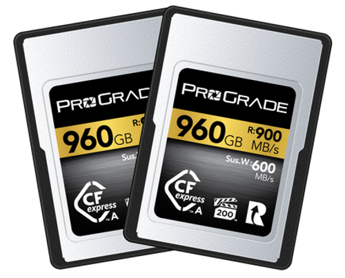 מארז זוג כרטיסי זיכרון ProGrade 960GB CFexpress Type A Gold 