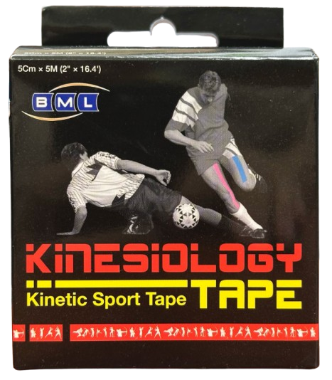 קינזיולוג'י | טייפ שחור | KINESIOLOGY TAPE | מכיל 5 מטר | 