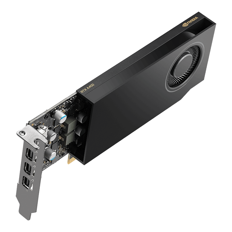 כרטיס מסך NVIDIA RTX A400 4GB (ATX) +SFF