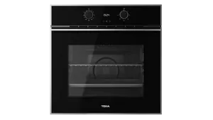 תנור בנוי פירוליטי Teka HLB 840/850 – שחור – רוחב 59.5 ס"מ – נפח 70 ליטר מסילות טלסקופיות. 4 זכוכיות בדלת .