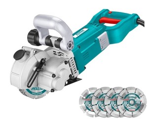 מחרצת קירות בטון "5 רוחב עד 30 מ"מ 3000W כולל 5 להבים TOTAL TOLS