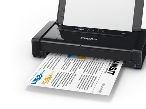 מדפסת ניידת אלחוטית ‏הזרקת דיו Epson WorkForce WF-100W