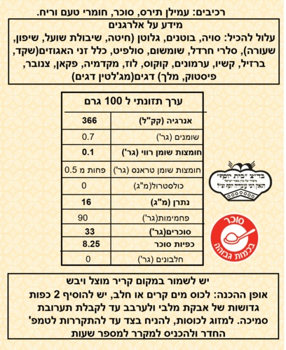 תערובת להכנת מלבי 250 גרם 