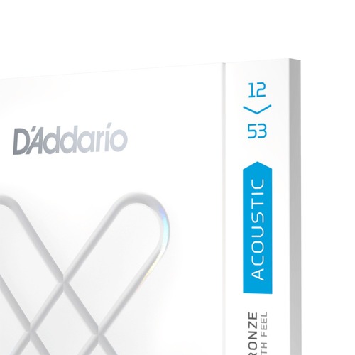 זוית נוספת D'Addario 12-53 Light Coated Acoustic Guitar Strings
