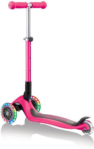 קורקינט מתקפל לפעוטות פרימו ג'וניור Primo Junior אורות בגלגלים וידית בגובה משתנה - ורוד