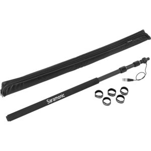 מוט בום קרבון למיקרופון Saramonic Boompole Light עם כבל XLR פנימי